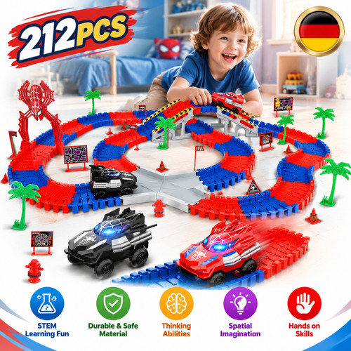 Autorennbahn bausatz 212 teile - autorennbahn,